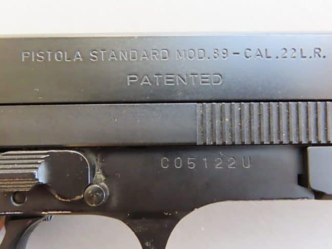 .22 Beretta Model 89 Target Pistol