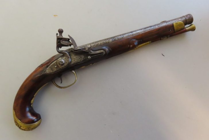 .60 Bore English Griffin & Tow Flintlock Pistol