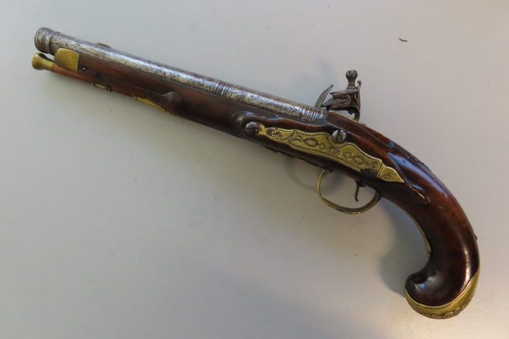 .60 Bore English Griffin & Tow Flintlock Pistol
