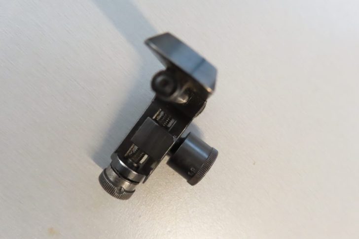 Diopter sight for a .22 TOZ Model 12 training rifle.